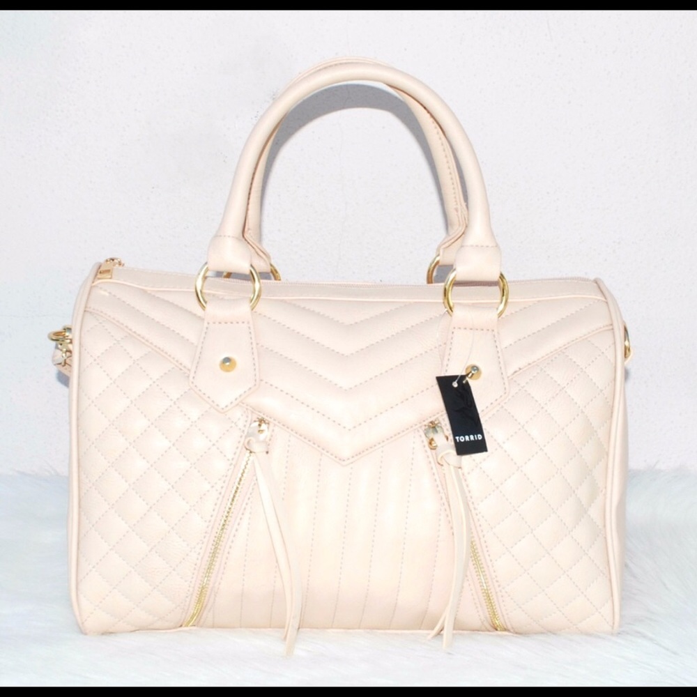 Torrid Blush Quilted Satchel Handbag - NWT